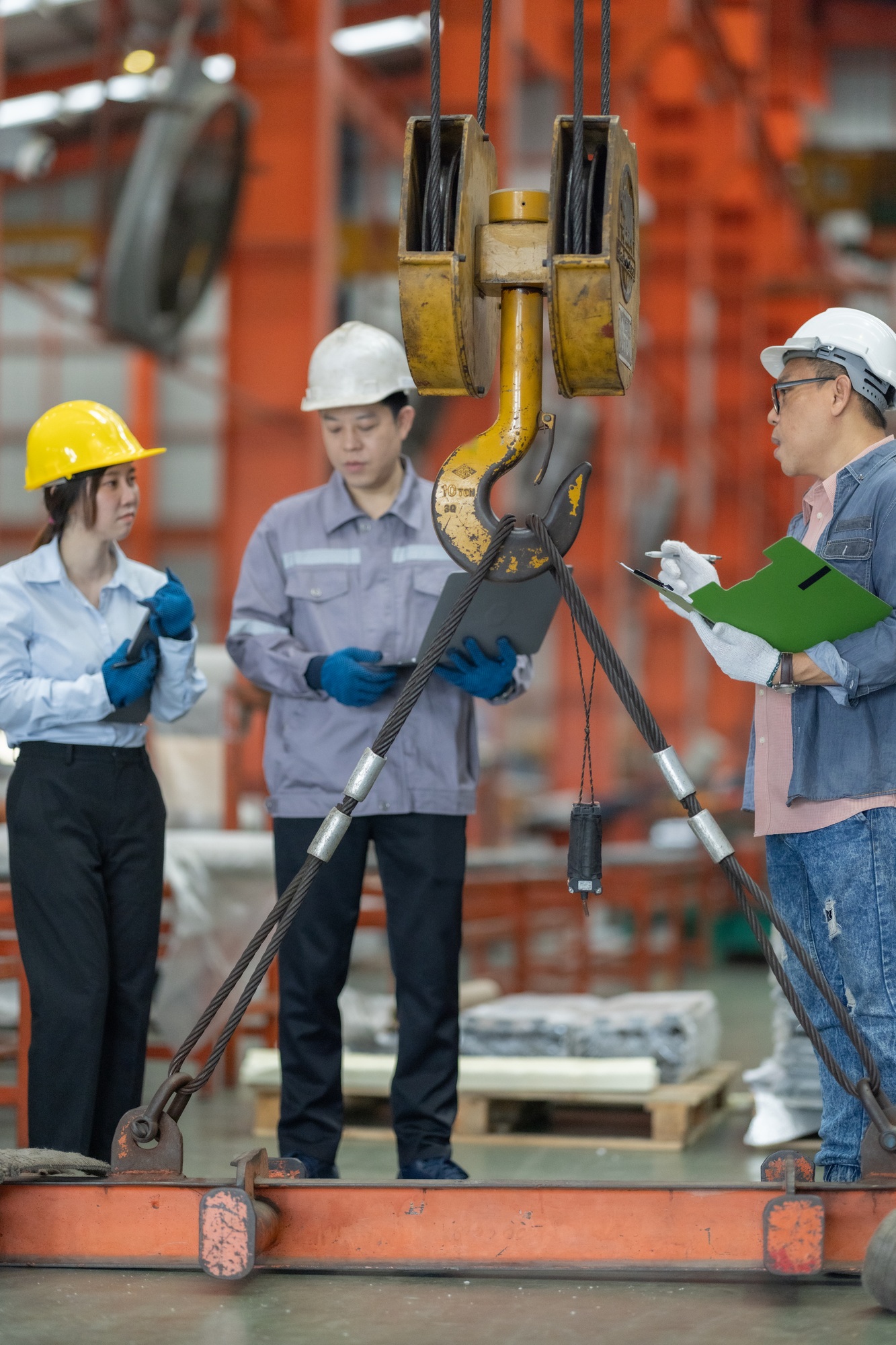 Team Safety Inspection at Metal Factory